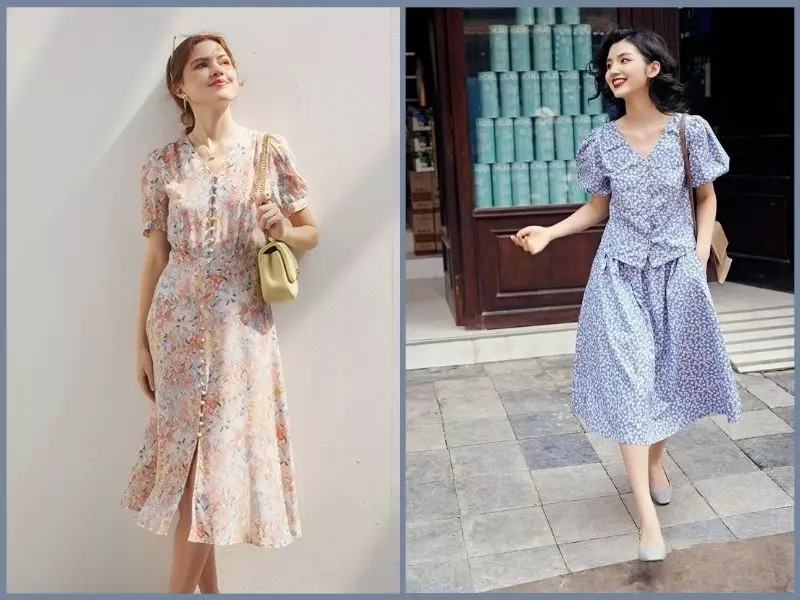 Outfit đi làm nữ đơn giản, tinh tế với đầm công sở đơn sắc