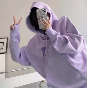 Áo hoodie form rộng Oversize màu pastel nhẹ nhàng, thanh lịch